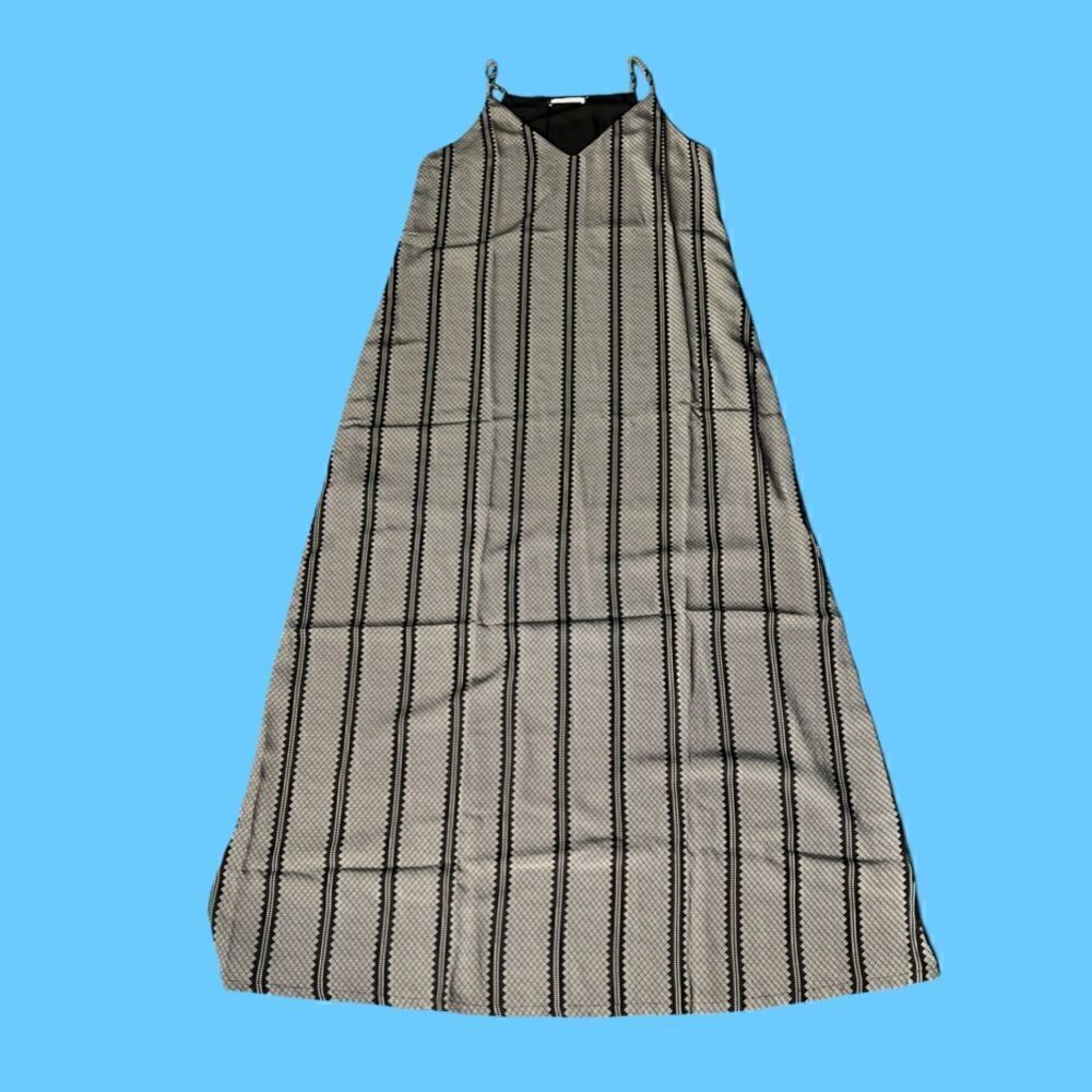 REVOLVE Three Eighty-Two Maxi Dress in Black/White Geometric Print. Medium. NWT!